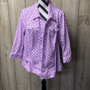 Cj banks polka dot jacket